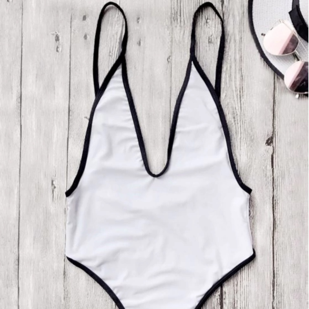 High Cut One Piece Bathing Suit